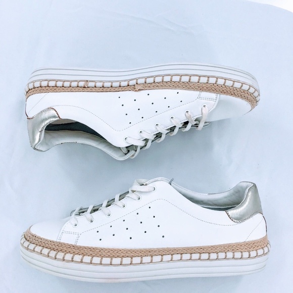 Sam Edelman Womens Sneaker White Leather Espadrille Kavi Sz 10 - Picture 5 of 14